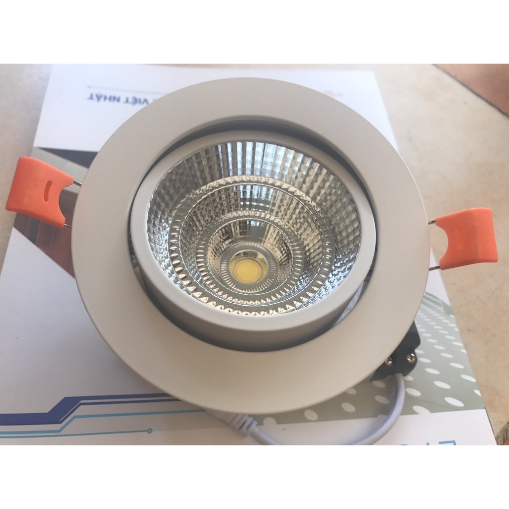 Đèn led âm trần mắt rọi Cob tròn Việt Nhật BH 2 năm
