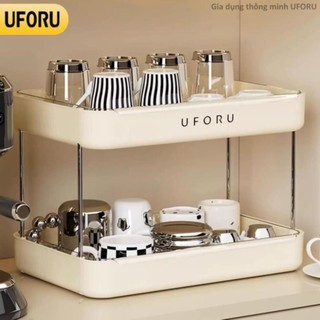  Kệ đựng cốc uống nước UFORU 3 tầng chất liệu nhựa ABS cao cấp phong cách sang trọng hiện đại - UF596 