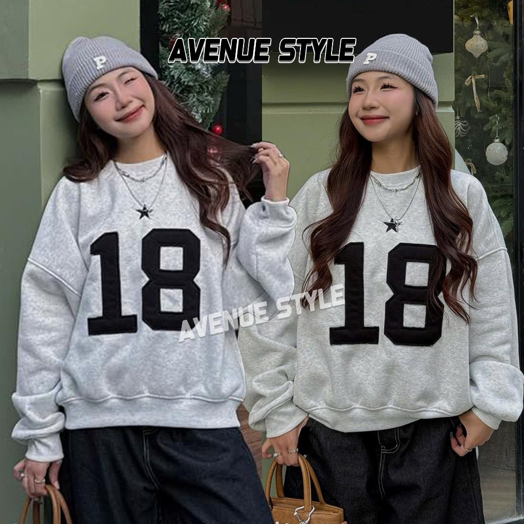 Áo Nỉ Bông SWT Ngôi Sao 18, Áo SWT Số 18, Áo Nỉ Lot Bông TL Officiall Chất Dày Không Xù Lông