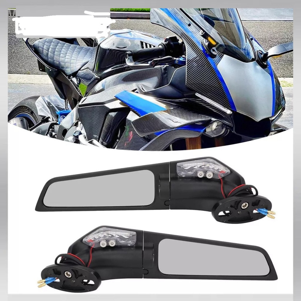 Gương kiểng R15V3, Ninja300… tích hợp xinhan, có thể điều chỉnh cánh gió xoay ,độ cho nhiều dòng xe 