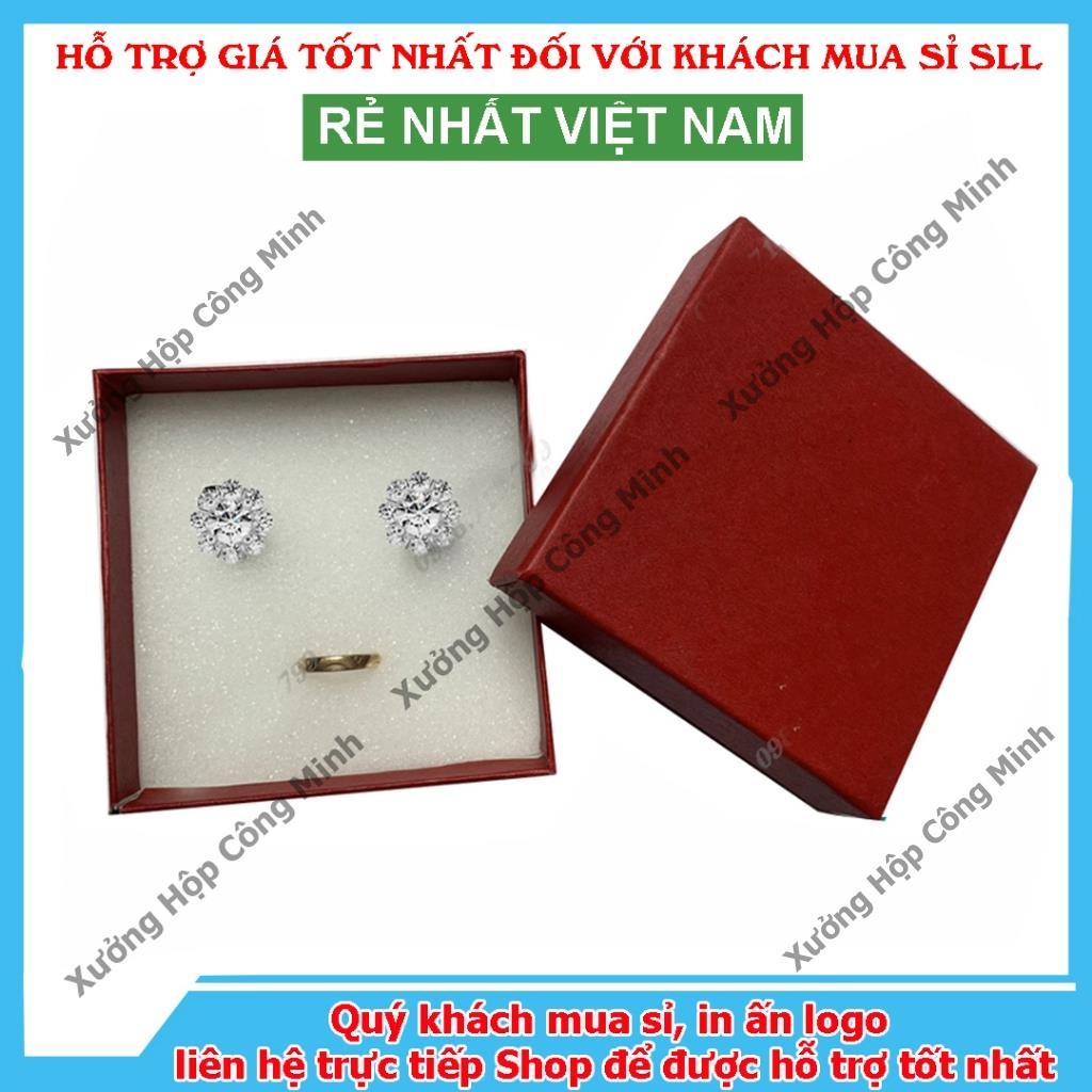  Combo 50 Hộp đựng trang sức - Hộp Đựng Vòng Tay - Hộp Đựng Dây Chuyền Màu Đỏ - giá rẻ 