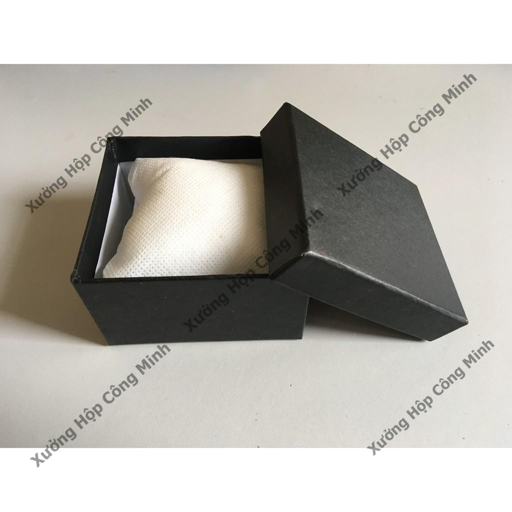 Combo 50 Hộp đựng đồng hồ đen kèm gối bông  - Hộp Loại 1 Cứng Cáp - Hỗ Trợ Giá Tốt Nhất Với Khách Mua Sỉ SLL