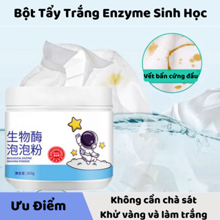 Bột Tẩy Trắng Quần Áo Enzyme Sinh Học Thuốc Tẩy Trắng Quần Áo Làm Sạch Quần Áo Khử Ố Vàng Khử Mốc 260g Sky Home - TQA02