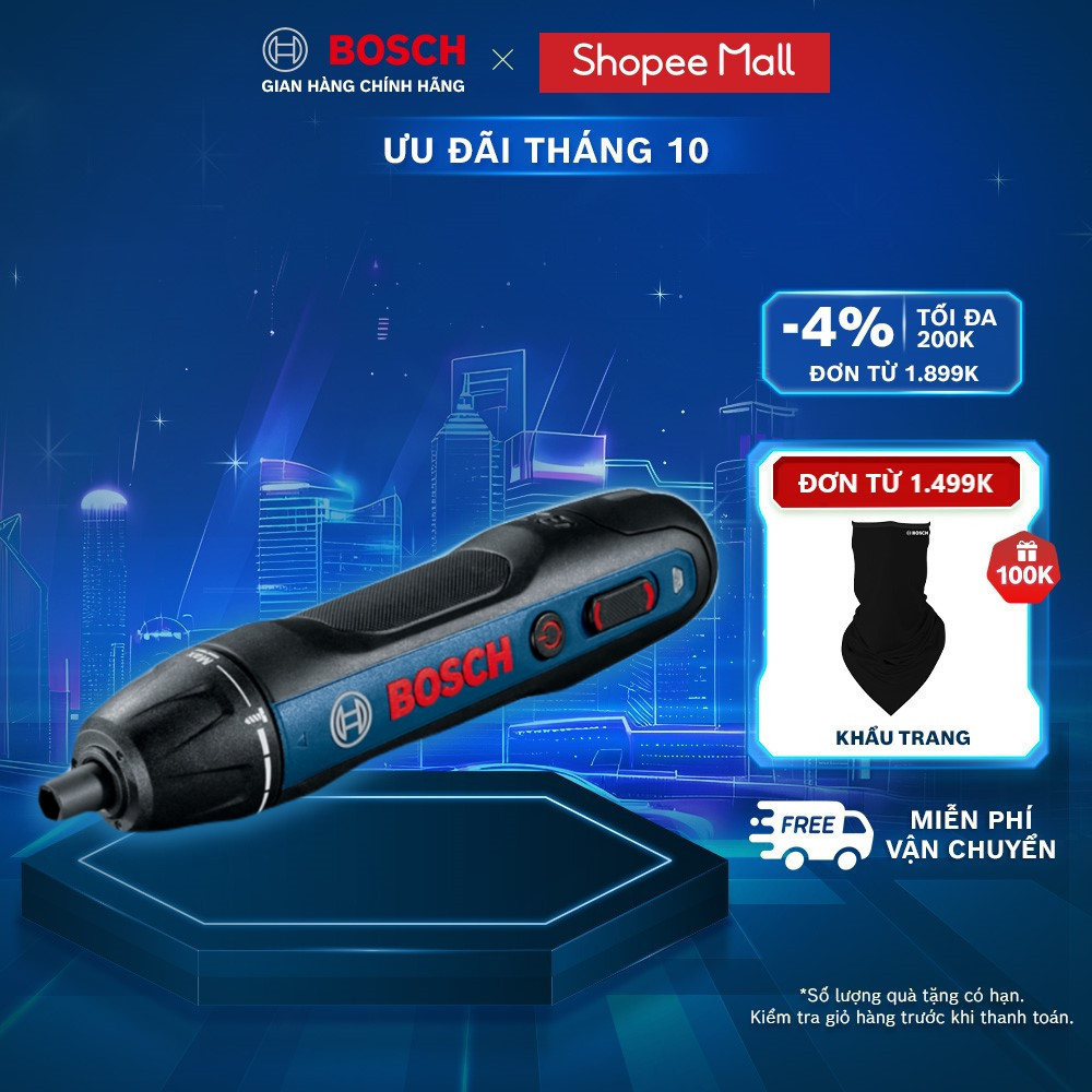 Máy vặn vít dùng pin Bosch GO GEN 2 (2 mũi vít)
