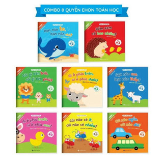 Sách Ehon toán học đầu đời cho bé - cùng con học toán trọn bộ 8 quyển