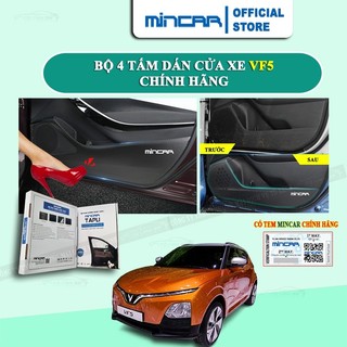 Bộ 4 Tấm dán Tapli xe Vinfast VF5 chống trầy xước cửa xe, chống xước tapi cửa ô tô bằng Carbon Air Fiber cao cấp