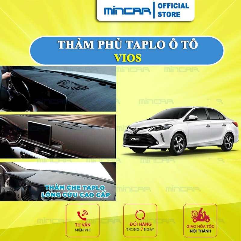 Thảm taplo Mincar dùng cho xe Toyota VIOS