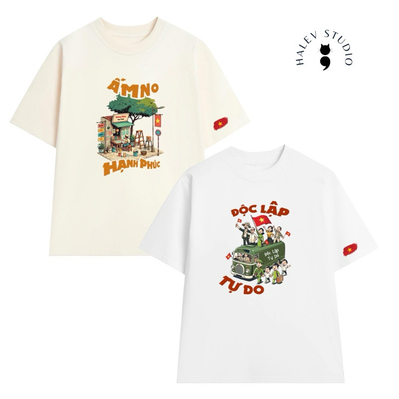 Áo thun UNISEX  form rộng tay lỡ Nam Nữ in hình BẢNG HIỆU XE YÊU NƯỚC chất Cotton mềm mịn UT