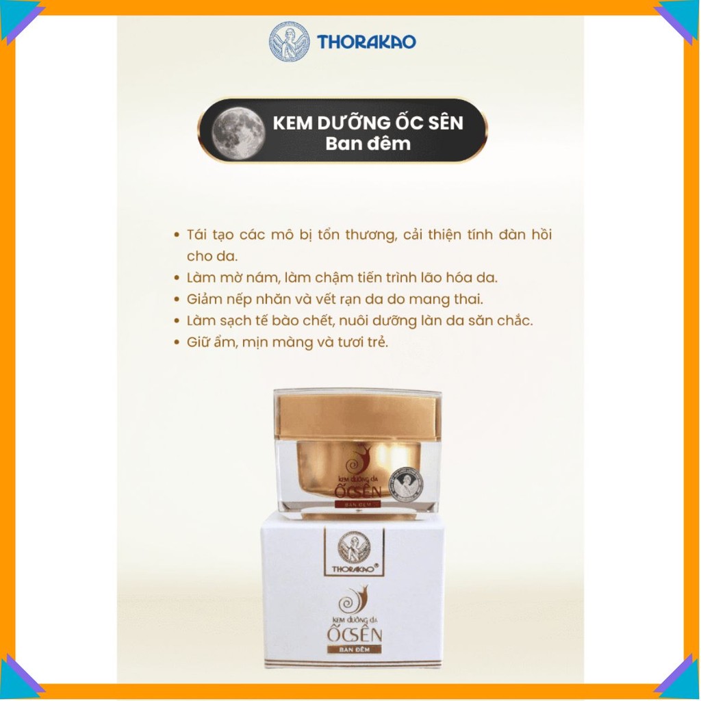 Kem Dưỡng Da Ốc Sên 30g (Đêm) Thorakao