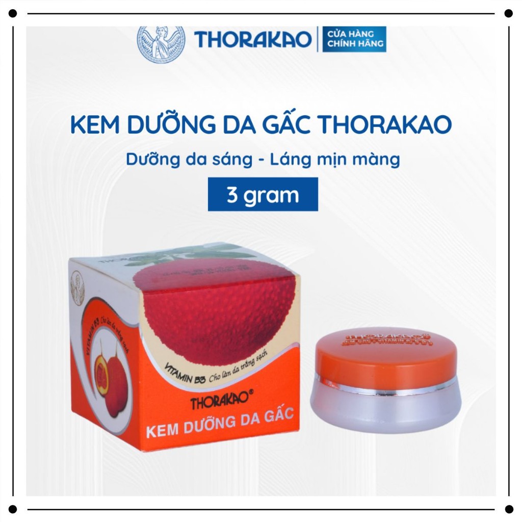 Kem Dưỡng Da Gấc Thorakao 3g - Dưỡng Sáng Da, Chống Lão Hóa, Ngăn Mụn