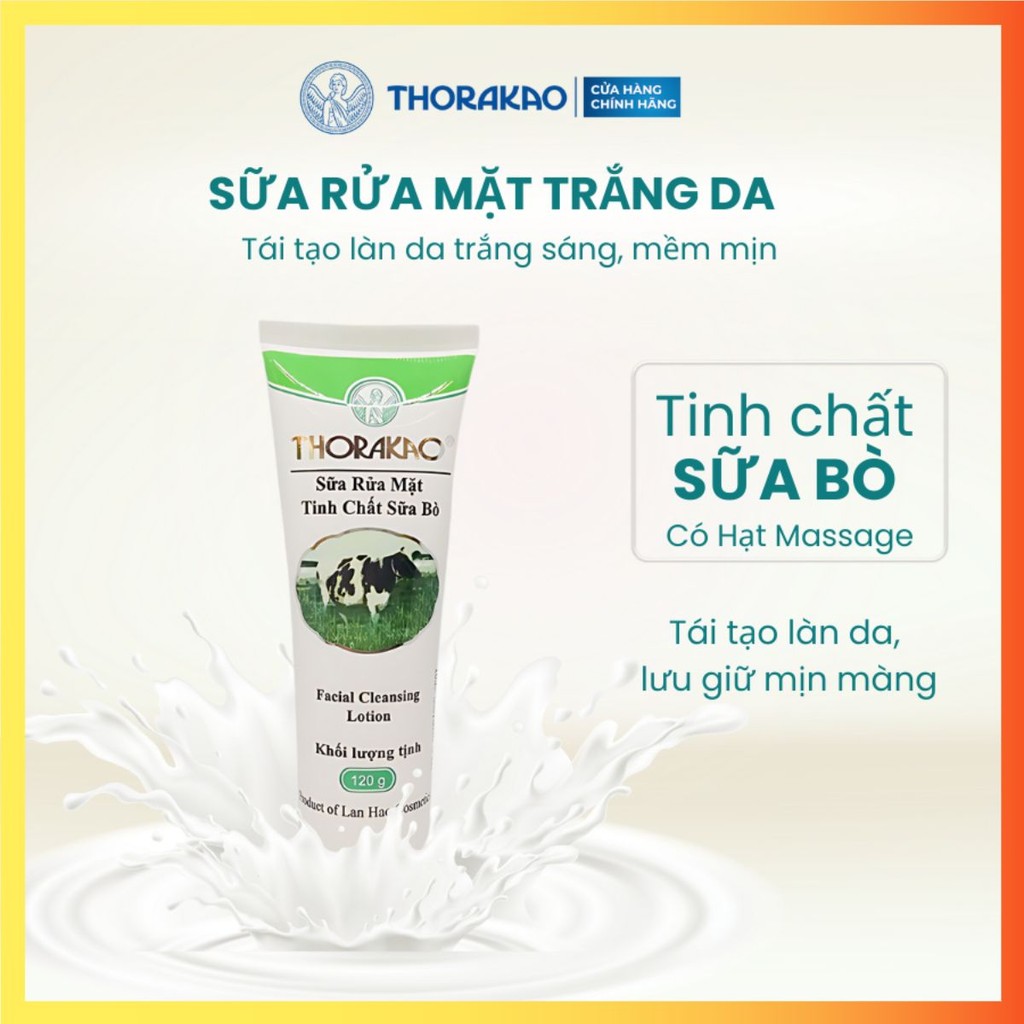 Sữa rửa mặt bò Thorakao 120 mil