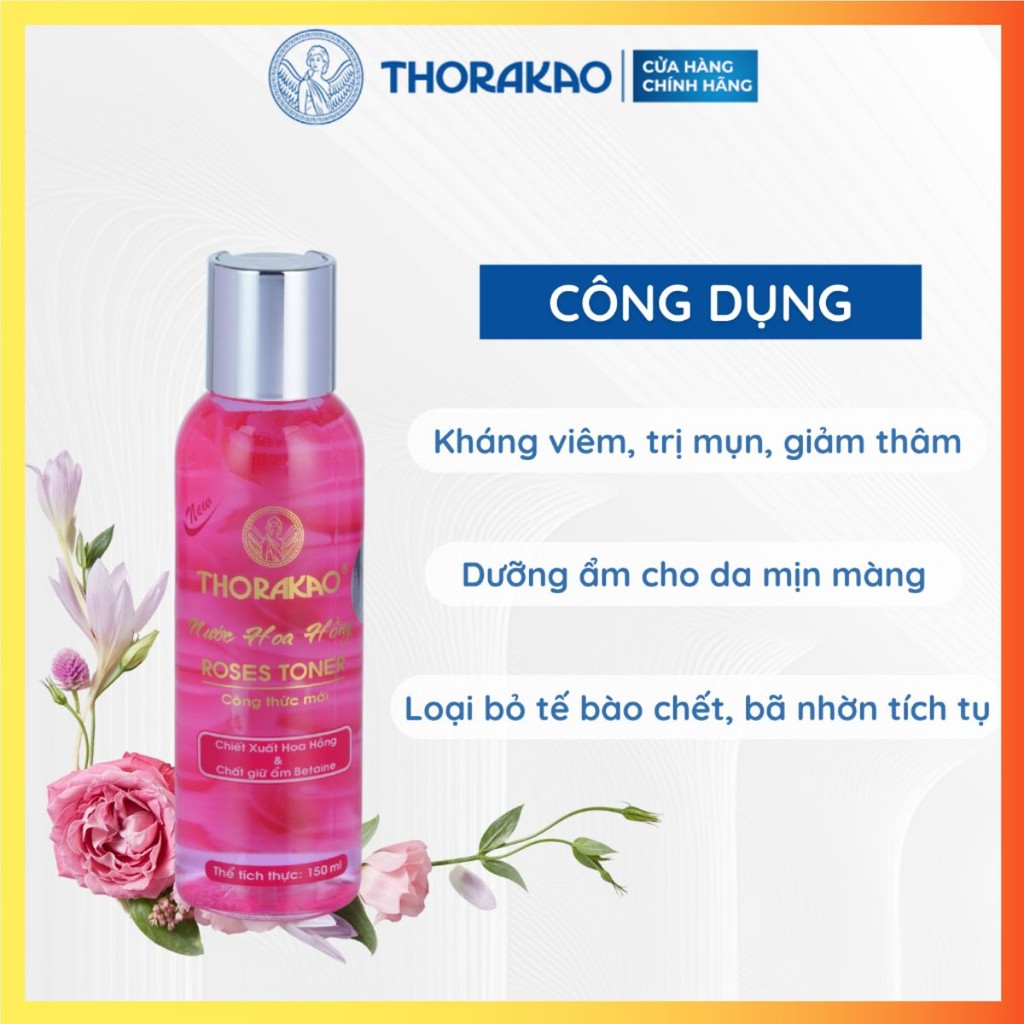 NƯỚC HOA HỒNG THORAKAO – CÂN BẰNG DA, DƯỠNG ẨM TỰ NHIÊN