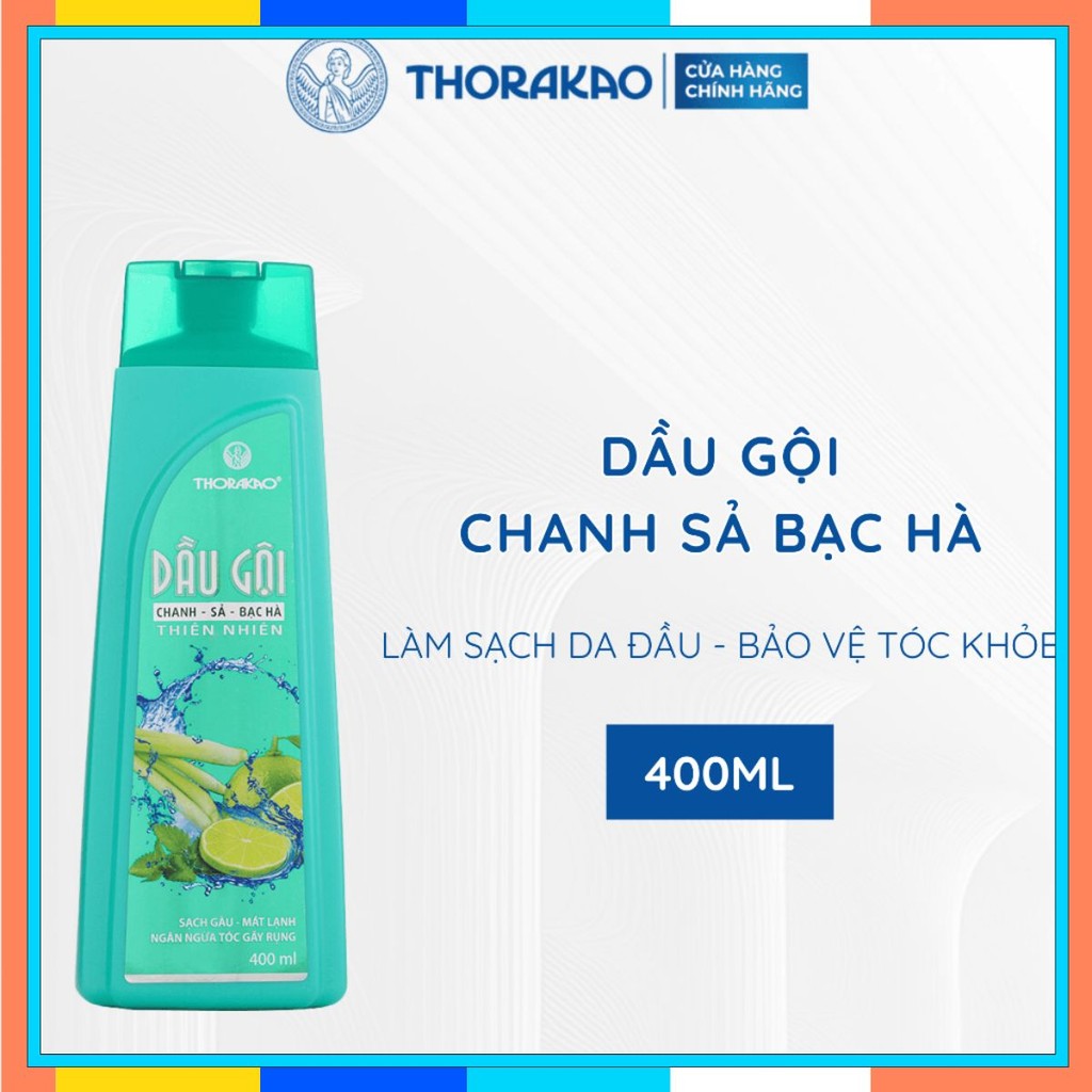 Thorakao Dầu gội chanh sả bạc hà