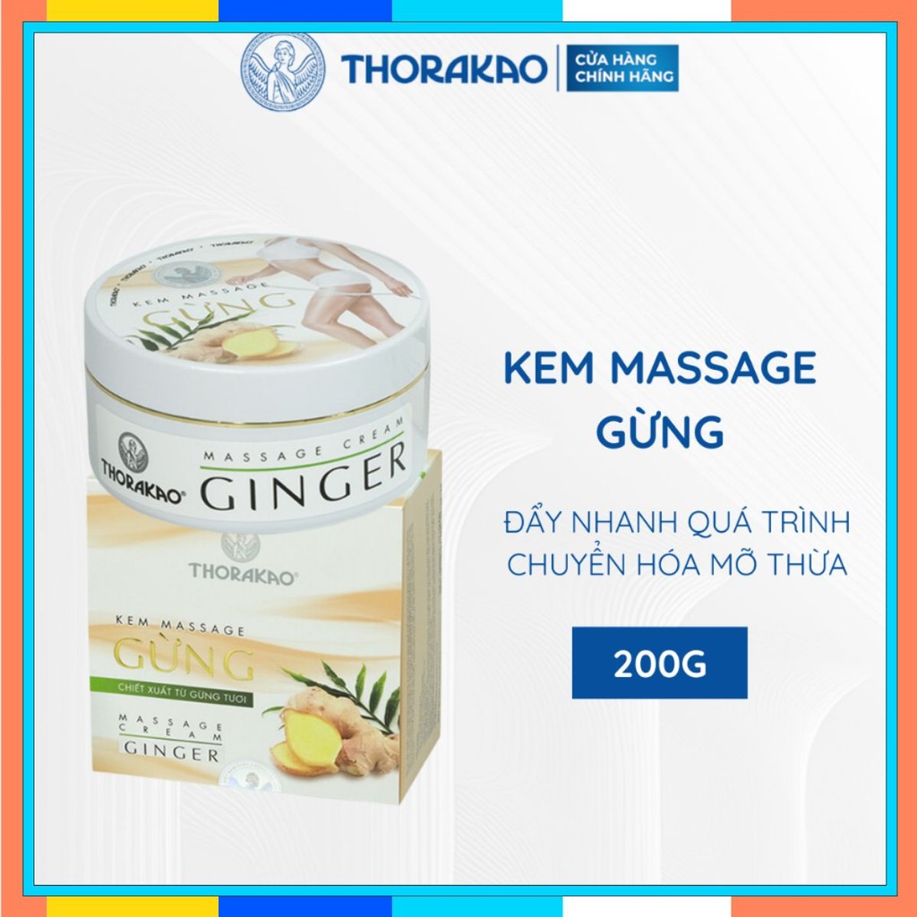 Kem Massage Gừng Thorakao 200g