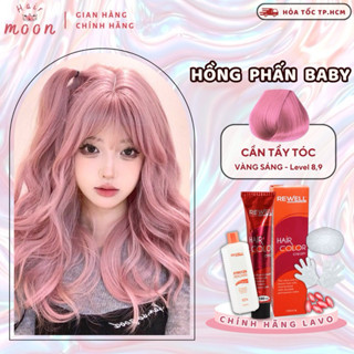 Thuốc nhuộm tóc Lavox màu HỒNG PHẤN BABY, HỒNG  TRÀ SỮA, Thuốc nhuộm tóc tại nhà MoonHair chính hãng