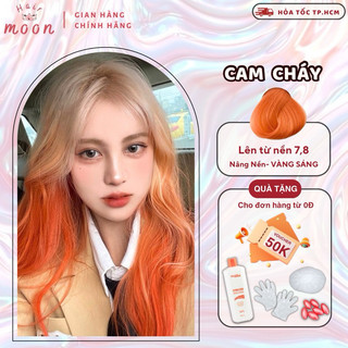  Thuốc nhuộm tóc Lavox màu CAM CHÁY Thuốc nhuộm tóc Rewell tại nhà MoonHair chính hãng lên chuẩn màu 