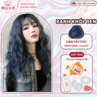 Thuốc nhuộm tóc Lavox màu XANH ĐEN KHÓI, Xanh Dương Đen Khói,Thuốc nhuộm tóc Lavox tại nhà Moon Hair