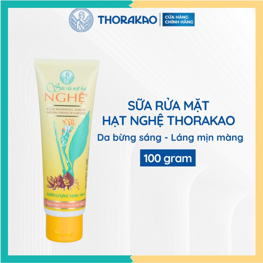 Sữa rửa mặt hạt nghệ thorakao 100g