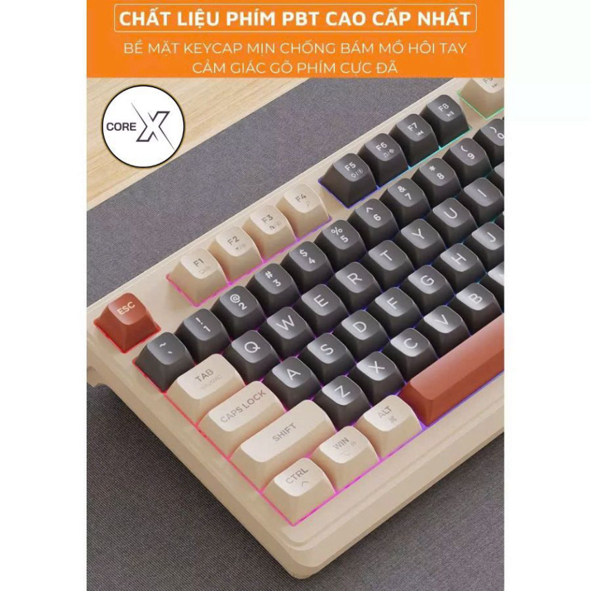 Bàn Phím Không Dây Bluetooth IP98 LED RGB có núm tùy chỉnh, Chống thấm nước, Phím PBT Cao Cấp, Gõ Êm Chống Ồn-BH12T | BigBuy360 - bigbuy360.vn