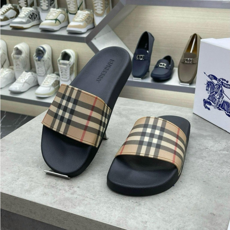 Dép Quai Ngang BBR Quai Casu Nâu Kẻ Sọc Full , Dép Lê Quai Ngang BBR Đế Casu Đúc Siêu Đẹp Trend_2025