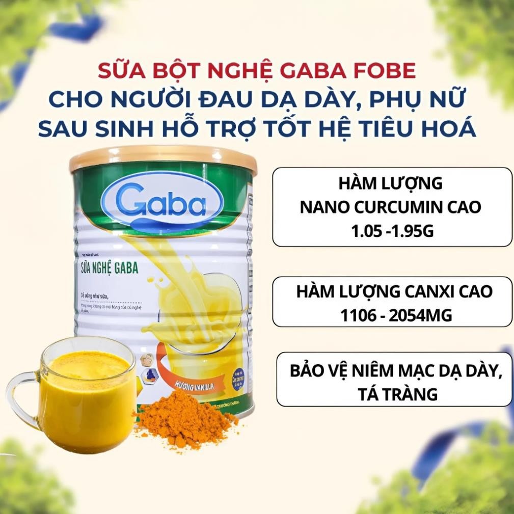 Sữa dạ dày, sữa bột nghệ Gaba Fobe giải pháp cải thiện cho người đau dạ dày hỗ trợ tốt hệ tiêu hoá