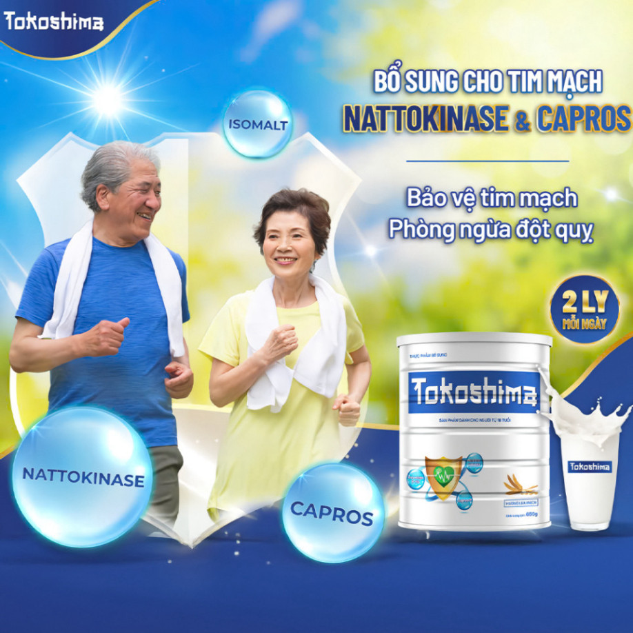 Sữa TOKOSHIMA - Sữa Dinh Dưỡng Ngăn Ngừa Đột Quỵ Nhật Bản, Ổn Định Đường Huyết, Mỡ Máu, Tim Mạch