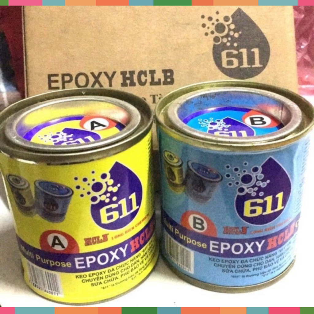 Keo Eboxy 2 Thành Phần Dán Đa Chức Năng 611 Siêu Cứng ,Chắc: Dùng Cho Dán, Hàn Dính,Trám Trét,...