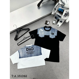 Áo Phông Nam Đôn Chề Phối Bò Rách Nhẹ Siêu Đẹp - Áo Thun Nam DG Phối Bò Mới Nhất