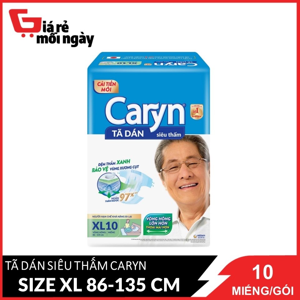 Tã Dán Caryn Size XL10 (10 miếng/gói)