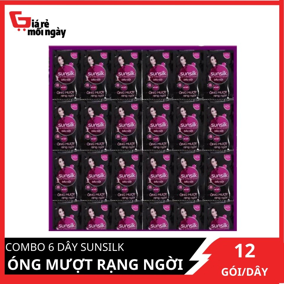 COMBO 5 dây dầu gội Sunsilk Đen