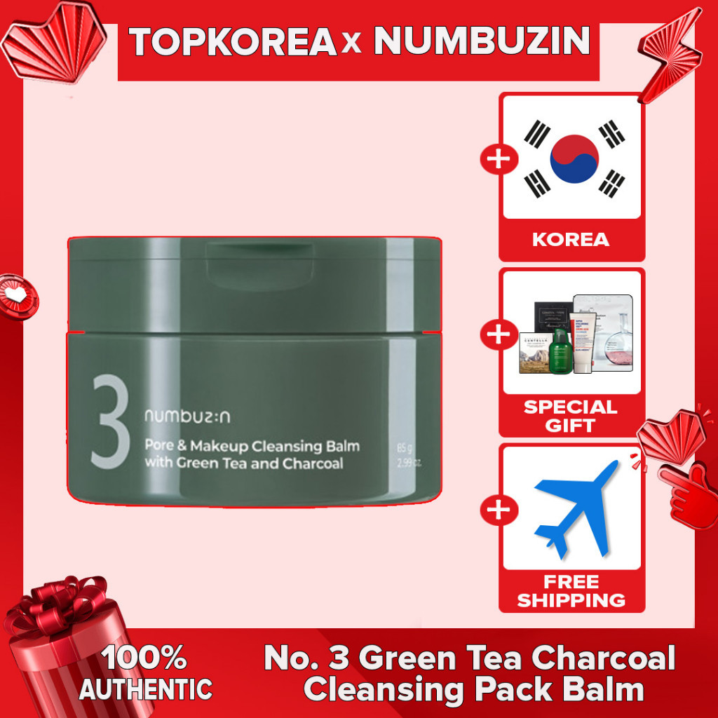 Numbuzin No. 3 Green Tea Charcoal Cleansing Pack Balm /★Phụ Kiện Chuyên Dụng Dành Cho Numbuzin★ Khôn