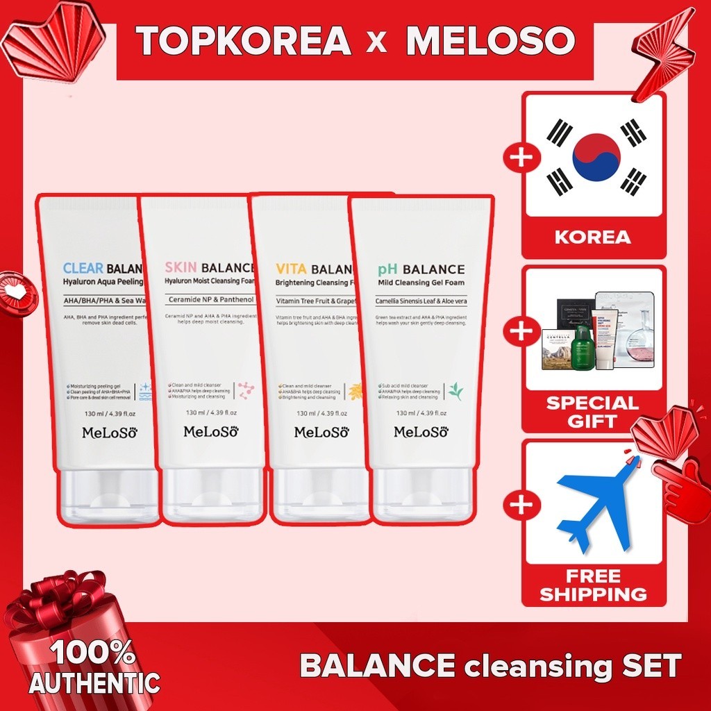 < < Meloso pH BALANCE Gel làm sạch nhẹ Foam / SKIN BALANCE Hyaluron Moist Cleaning Foam / VITA BALAN