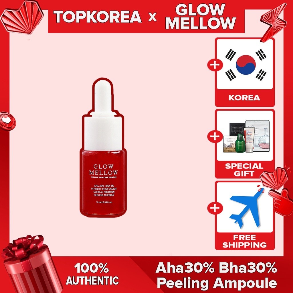 << 10 ml // GLOWMELLOW AHA 30% BHA 2% In Pricky Pear Cactus Clinical Solution Peeling Ampoule>> Tinh