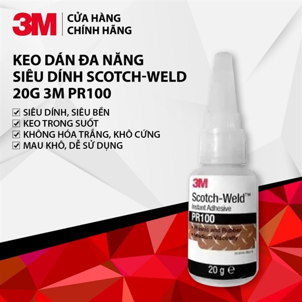 Super Glue 3m pr100 Keo dán đa năng - Dụng cụ sơn lắp mô hình