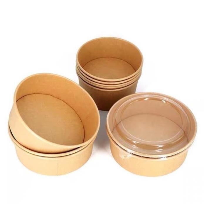Sỉ 50 bát tô giấy kraft 700ml-1050ml - Bát giấy dùng 1 lần - Tô giấy tráng nilon