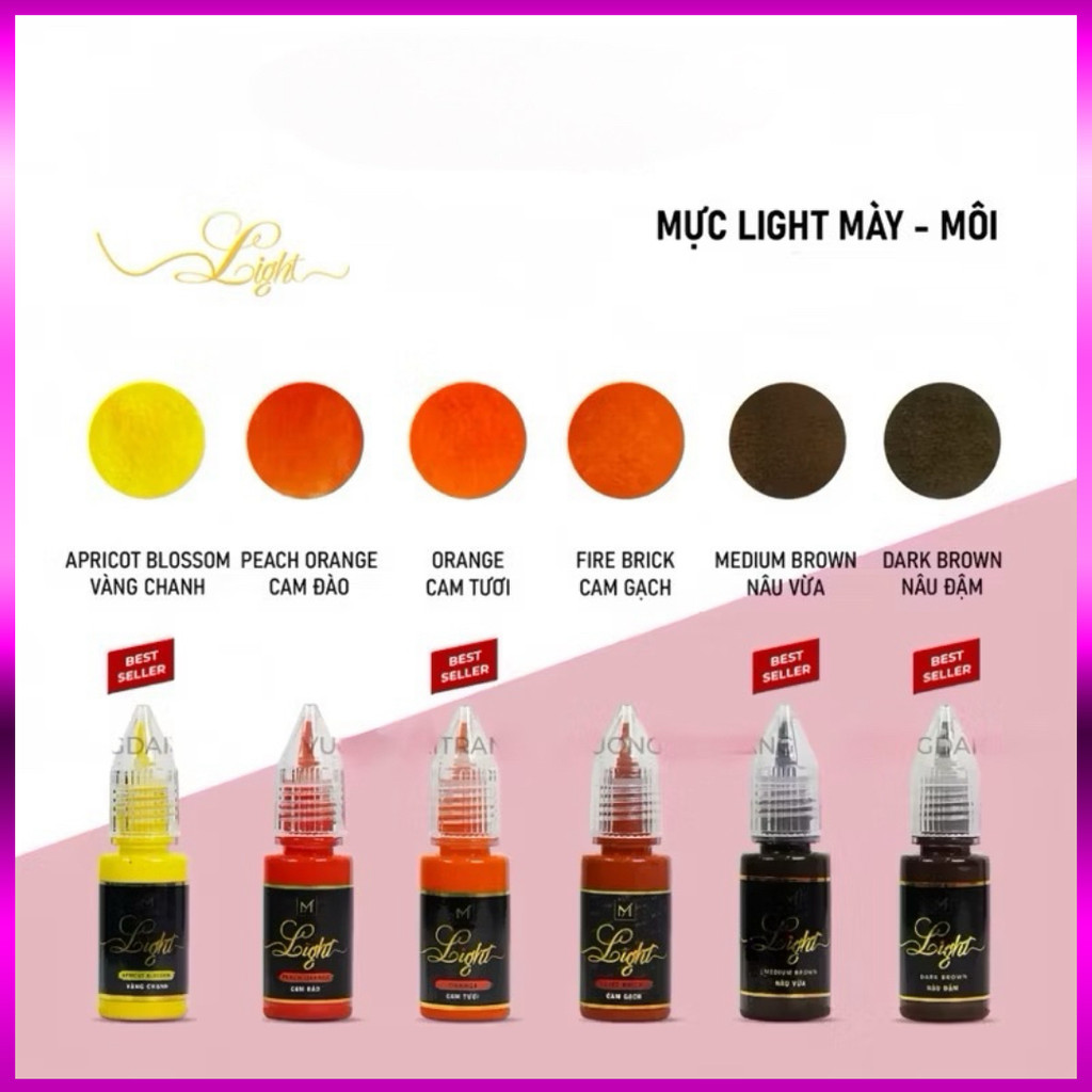 Mực Light Phun Xăm Thẩm Mỹ Chính Hãng Yumi Trần