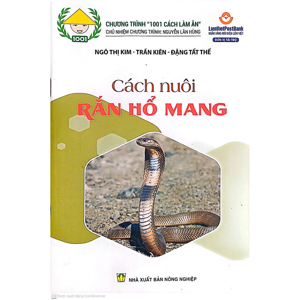 Sách - Cách Nuôi Rắn Hổ Mang