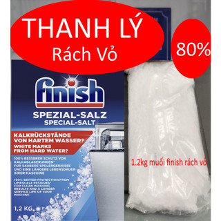 Thanh lý Muối rửa bát Finish 1.2kg bị rách vỏ