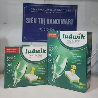  Viên rửa bát Ludwik 50 viên nhập khẩu ba lan viên ludwik all in one 50 V chuyên dùng cho máy rửa bát chén ly ludwik 50v 