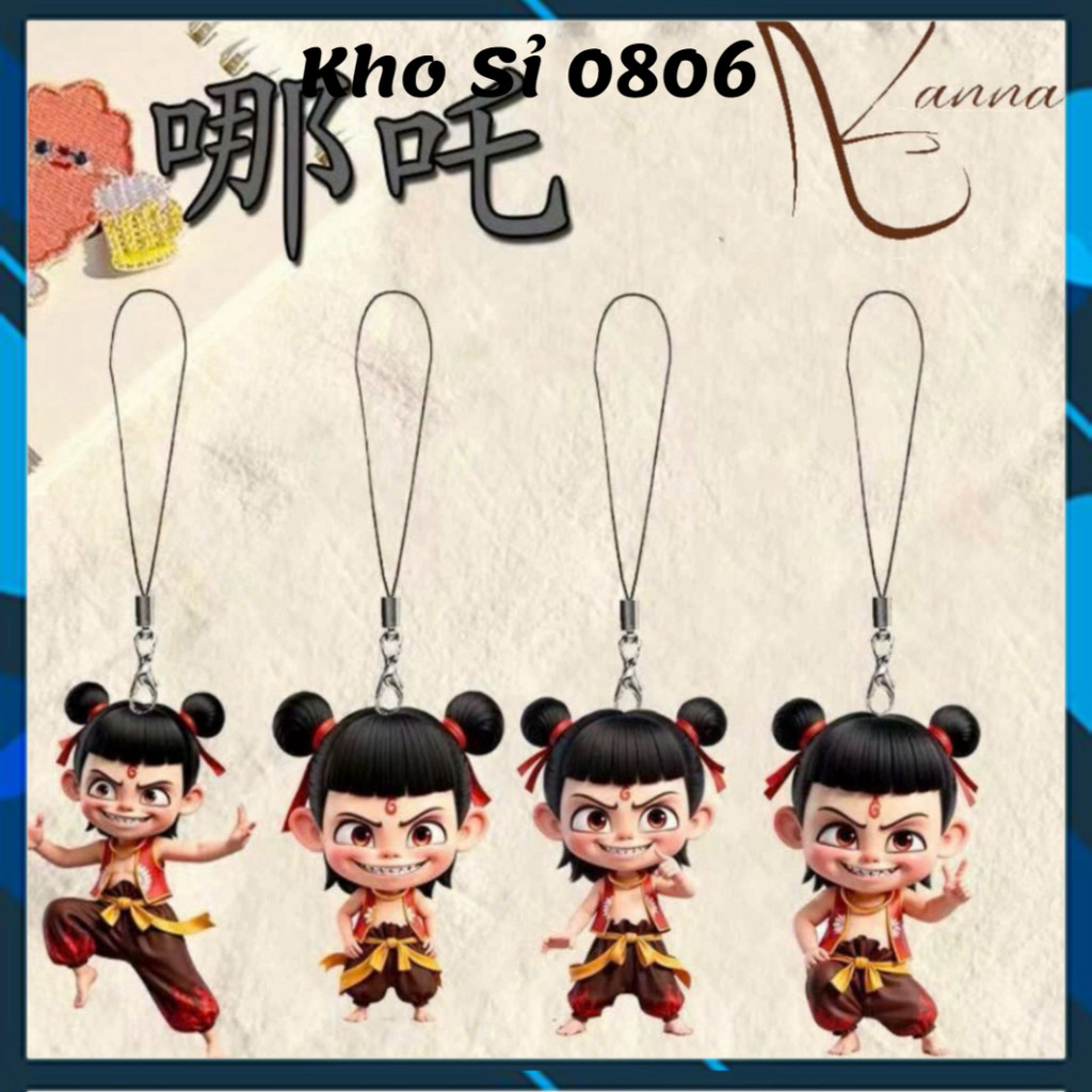 Set 4 móc khoá mô hình nhân vật Natra móc treo cặp móc điện thoại Natra 【Nhận Sỉ】