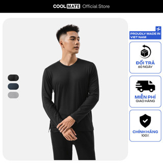 Áo giữ nhiệt Essential Brush Poly cổ thấp giữ nhiệt mềm mại Coolmate