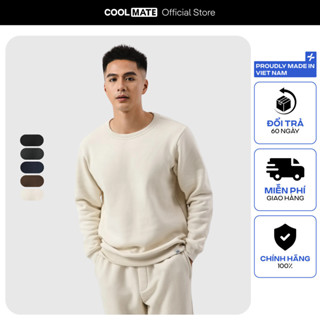 Áo thu đông Sweater Fleece giữ ấm tốt thoáng khí Coolmate
