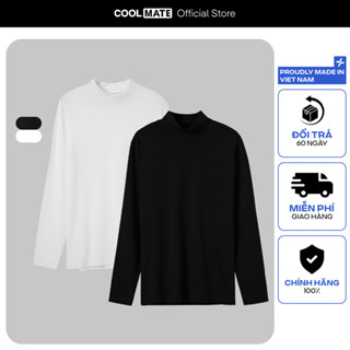 Combo 2 áo giữ nhiệt Ex-Warm Lenzing Modal cổ trung mềm mại giữ ấm tốt Coolmate