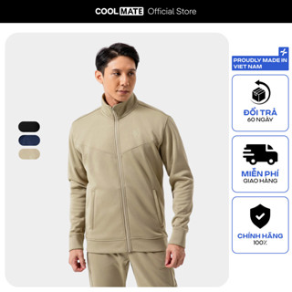 Áo khoác thể thao Fleece Track Jacket Premium chống nhăn thoáng khí Coolmate