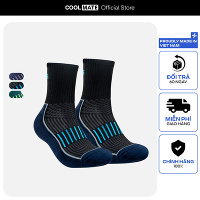 [MUA 2 GIẢM 5%]Tất cổ dài running thấm hút mồ hôi tốt Coolmate