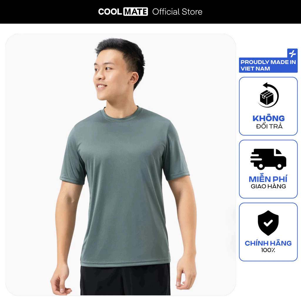 [OUTLET - KHÔNG ĐỔI TRẢ]Áo Thun Thể Thao Active Basics thoáng khí Coolmate