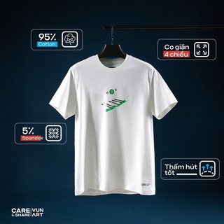 [Mua 3 giảm 12%][ Coolmate x Vụn Art] Áo thun in Lụa Cotton Compact Care & Share Chơi Chuyền Coolmate