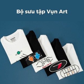 [Mua 3 giảm 12%][ Coolmate x Vụn Art] Áo thun in Lụa Cotton Compact Care & Share Chơi Chuyền Coolmate