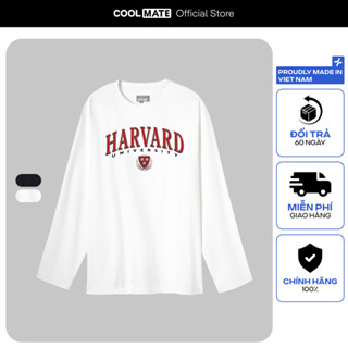 Áo thun dài tay Oversize 84RISING in Harvard University Mark Coolmate