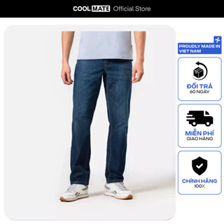 Quần Jeans Nam dáng straight chất siêu nhẹ Coolmate